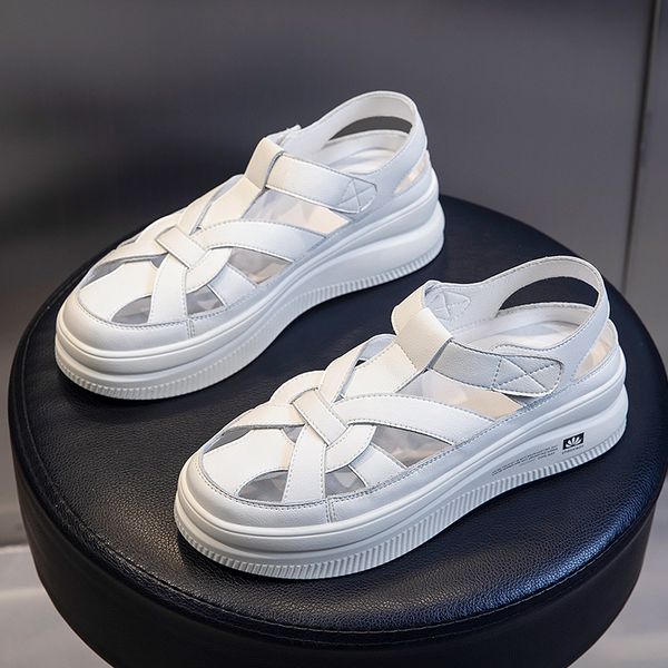 sandals genuine leather summer shoes women heels fashion women's platform woman heel sliders flats sandles 35 kuyi, Black
sandals genuine leather summer shoes women heels fashion women's platform woman heel sliders flats sandles 35 kuyi, Black