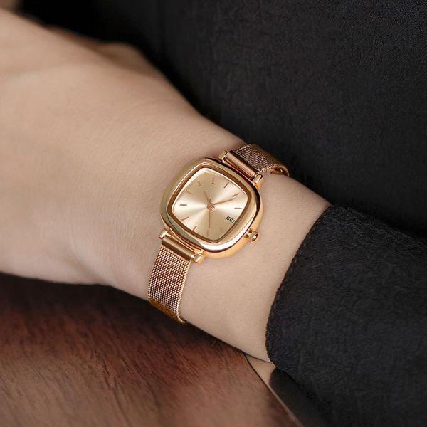wristwatches french niche watch ladies fashion & casual women's minimalist temperament students' small dial with square, Slivery;brown
wristwatches french niche watch ladies fashion & casual women's minimalist temperament students' small dial with square, Slivery;brown