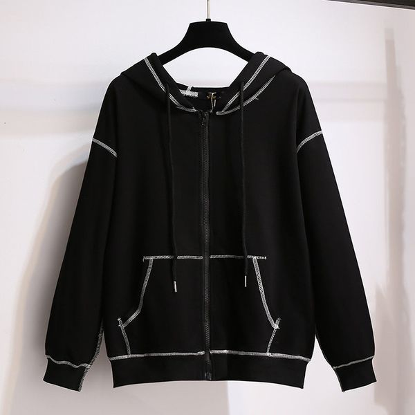 women's hoodies & sweatshirts long-sleeve coat loose with hood, 150kg plus size, open autumn line, bust 157cm 6xl 7xl 8xl 9xl 10xl casu, Black
women's hoodies & sweatshirts long-sleeve coat loose with hood, 150kg plus size, open autumn line, bust 157cm 6xl 7xl 8xl 9xl 10xl casu, Black