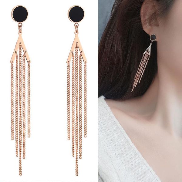 dangle & chandelier korea geometric round tassel drop earrings for women fashion rose gold titanium steel jewelry oorbellen brincos aretes d, Silver
dangle & chandelier korea geometric round tassel drop earrings for women fashion rose gold titanium steel jewelry oorbellen brincos aretes d, Silver