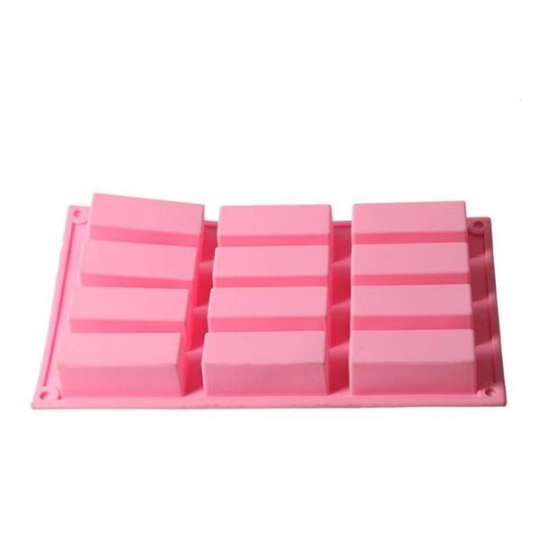 craft tools 12 holes silicone mold for handmade soap rectangular cake bakeware chocolate baking tool
craft tools 12 holes silicone mold for handmade soap rectangular cake bakeware chocolate baking tool