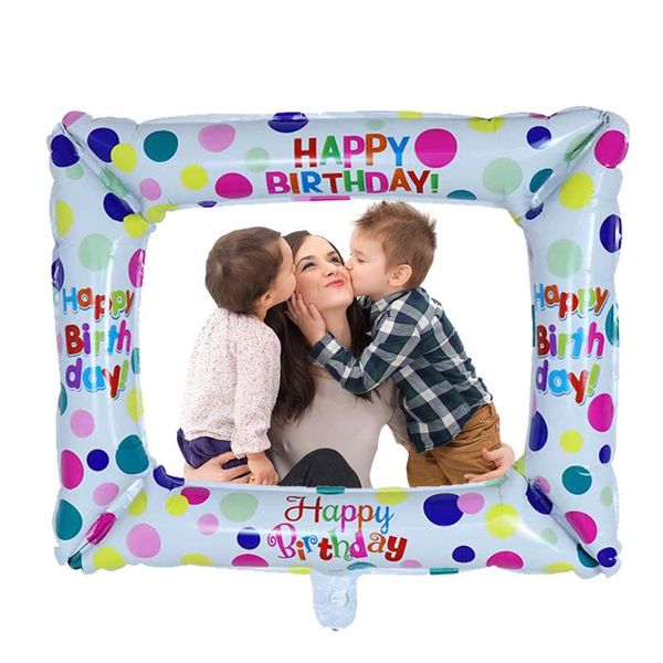 party decoration 1pc happy birthday po frame foil balloons family kids props event air globos supplies
party decoration 1pc happy birthday po frame foil balloons family kids props event air globos supplies