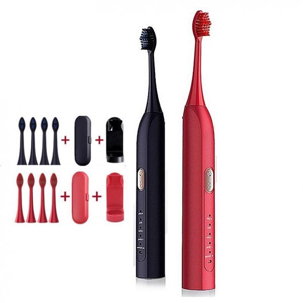 smart electric toothbrush usb rechargeable sonic waterproof ultrasonic automatic soft brush with 5 heads
smart electric toothbrush usb rechargeable sonic waterproof ultrasonic automatic soft brush with 5 heads