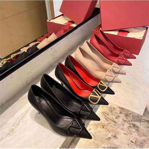 sandals pointed metal v buckle mid high heels profession sandals women's pumps shoes with dust bags, Black
sandals pointed metal v buckle mid high heels profession sandals women's pumps shoes with dust bags, Black