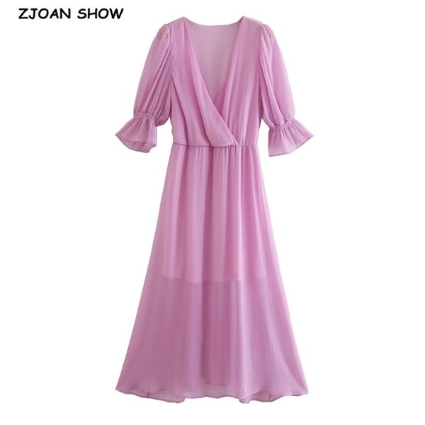 holiday style elastic waist cross v neck semi transparent maxi long dress bohemian woman sleeve a-lined dresses female purple 210429, Black;gray
holiday style elastic waist cross v neck semi transparent maxi long dress bohemian woman sleeve a-lined dresses female purple 210429, Black;gray