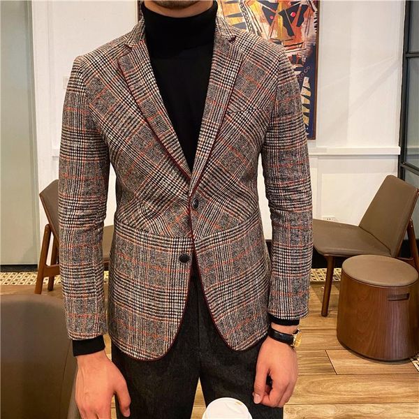 men's suits & blazers vintage terno masculino blazer men blaser homens british wool style plaid suit jacket, White;black
men's suits & blazers vintage terno masculino blazer men blaser homens british wool style plaid suit jacket, White;black