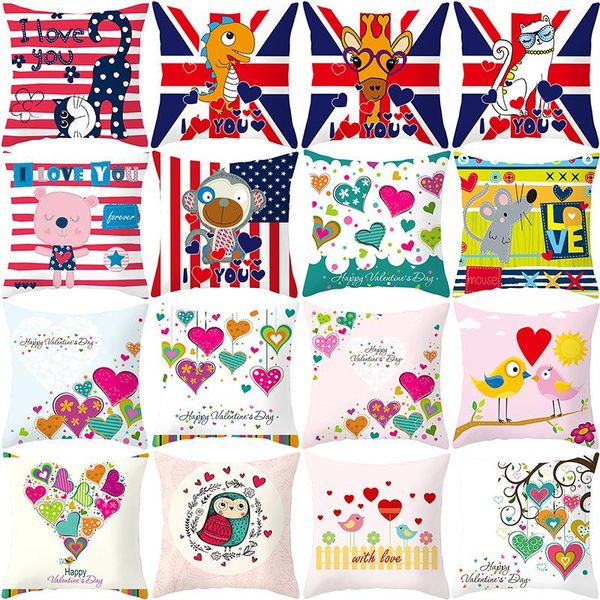 cushion/decorative pillow cartoon series valentine's day peach skin pillowcase custom made home fabric square 45x45 cm
cushion/decorative pillow cartoon series valentine's day peach skin pillowcase custom made home fabric square 45x45 cm