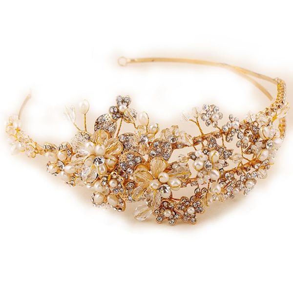 other western wedding hair accessories jewelry handmade crystal pearl flower crown tiara baroque bridal headband, Golden;white
other western wedding hair accessories jewelry handmade crystal pearl flower crown tiara baroque bridal headband, Golden;white