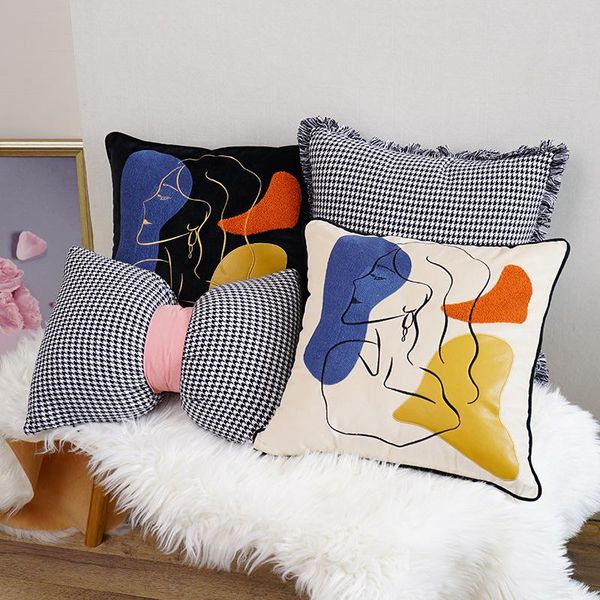 cushion/decorative pillow abstract art cushion cover houndstooth decorative sofa cushions for living room cotton cases housse de coussin coj
cushion/decorative pillow abstract art cushion cover houndstooth decorative sofa cushions for living room cotton cases housse de coussin coj