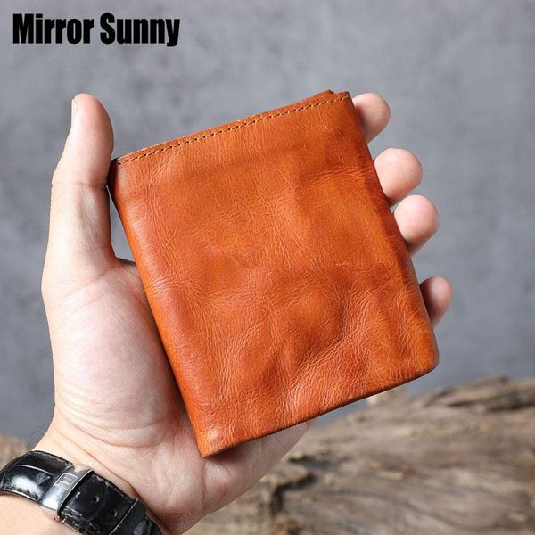 simple retro first layer cowhide leather short wallet men & women original handmade genuine money clip ultra-thin wallets, Red;black
simple retro first layer cowhide leather short wallet men & women original handmade genuine money clip ultra-thin wallets, Red;black