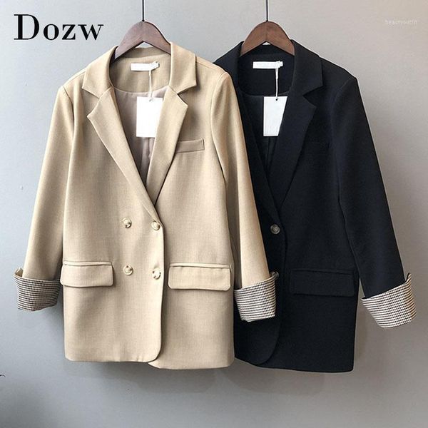 autumn 2021 women double breasted blazer coat plaid sleeve office ladies blazers notched collar pockets korean jacket women's suits &, White;black
autumn 2021 women double breasted blazer coat plaid sleeve office ladies blazers notched collar pockets korean jacket women's suits &, White;black