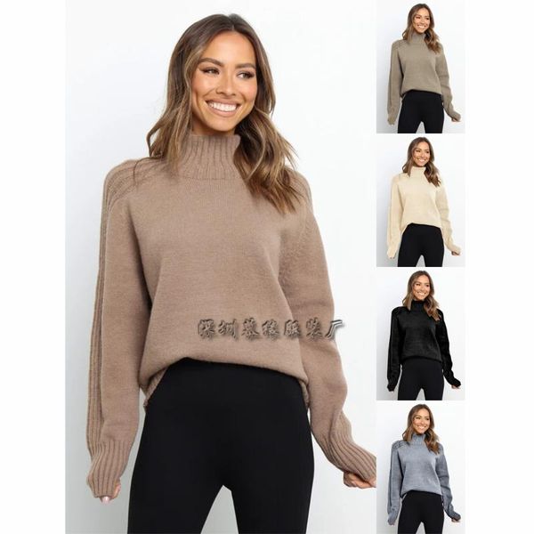 women's sweaters turtleneck women knitted sweater autumn winter long lantern sleeve loose knitwear coats wdc9400, White;black
women's sweaters turtleneck women knitted sweater autumn winter long lantern sleeve loose knitwear coats wdc9400, White;black