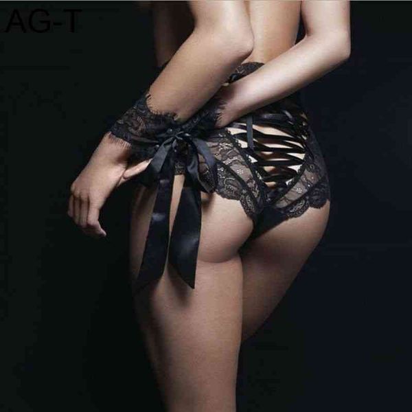 hollow out solid high waist lingerie knickers women tie thong underwear lace g-string briefs panties, Black;pink
hollow out solid high waist lingerie knickers women tie thong underwear lace g-string briefs panties, Black;pink