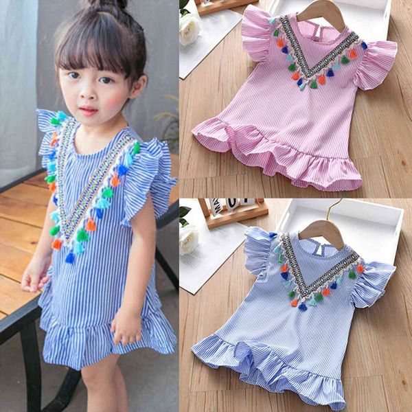baby girls fly sleeve girl dresses tassels ruffle stripe print princess outfits vetement fille meisjes kleding, Red;yellow
baby girls fly sleeve girl dresses tassels ruffle stripe print princess outfits vetement fille meisjes kleding, Red;yellow