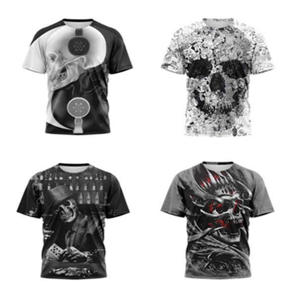 2022 sell men's t-shirts novelty skull men's 3d t shirt short sleeve black and white halloween party street wear punk & gothic ro, White;black
2022 sell men's t-shirts novelty skull men's 3d t shirt short sleeve black and white halloween party street wear punk & gothic ro, White;black
