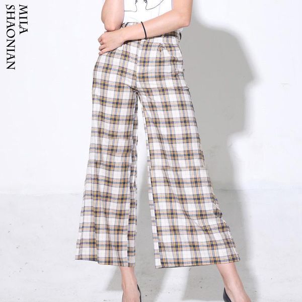 women's pants & capris plaid high waist wide leg women 100% cotton harajuku korean trousers flare 2021 spring summer checkered, Black;white
women's pants & capris plaid high waist wide leg women 100% cotton harajuku korean trousers flare 2021 spring summer checkered, Black;white