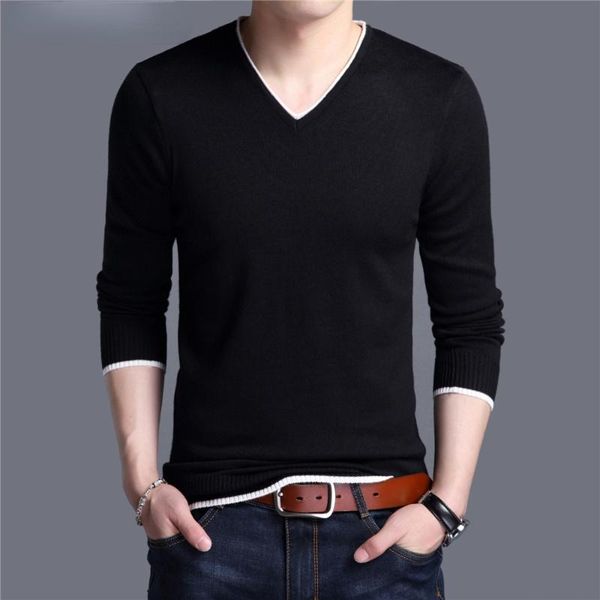 men's sweaters brand spring autumn arrival soft cotton sweater casual v-neck pull homme knitwear pullover men clothes jersey c1001, White;black
men's sweaters brand spring autumn arrival soft cotton sweater casual v-neck pull homme knitwear pullover men clothes jersey c1001, White;black