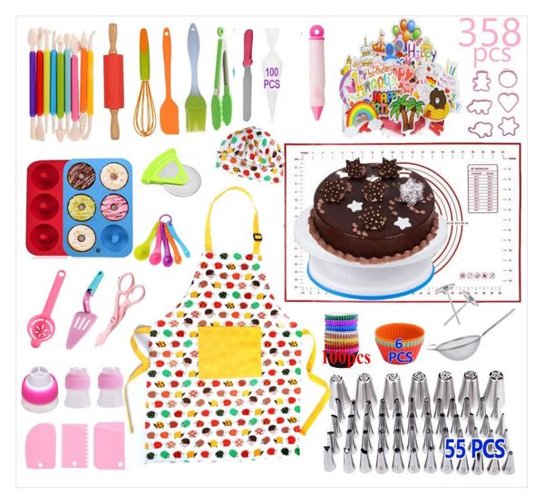 baking & pastry tools gztzmy parent-child activity tool set 358pcs non-slip turntable large russian nozzle bag silicone mold spatula etc
baking & pastry tools gztzmy parent-child activity tool set 358pcs non-slip turntable large russian nozzle bag silicone mold spatula etc