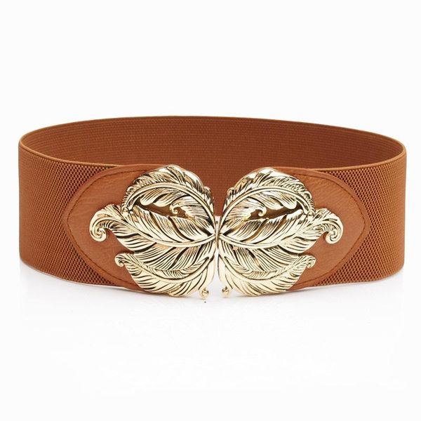 women vintage girdle korean style flowers leaves pattern metal decoration temperament luxury wide dress all-match waistband belts, Black;brown
women vintage girdle korean style flowers leaves pattern metal decoration temperament luxury wide dress all-match waistband belts, Black;brown