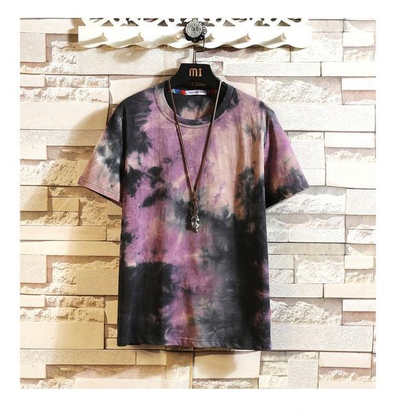 men's t-shirts mans loose summer t-shirt casual wear short sleeves tie-dyed o-neck, White;black
men's t-shirts mans loose summer t-shirt casual wear short sleeves tie-dyed o-neck, White;black