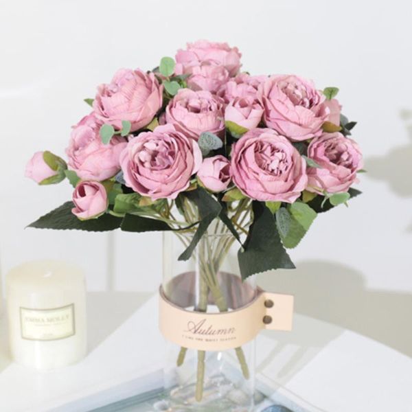 decorative flowers & wreaths nordic artificial rose holding wedding bouquet purple silk peony fake living room home decoration plant
decorative flowers & wreaths nordic artificial rose holding wedding bouquet purple silk peony fake living room home decoration plant