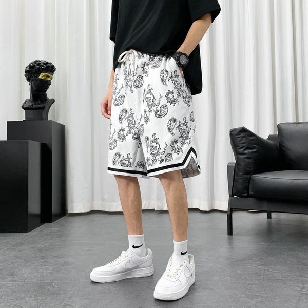 summer ice silk shorts yuansufeng beach hip hop fashion brand loose straight men's pants, White;black
summer ice silk shorts yuansufeng beach hip hop fashion brand loose straight men's pants, White;black