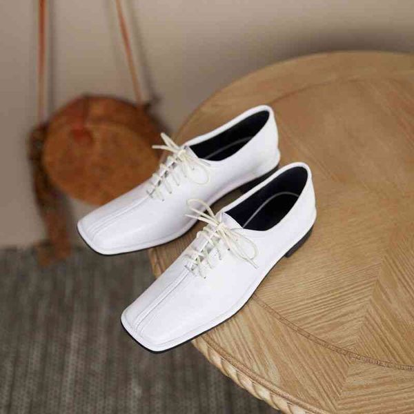 dress shoes british-style white female shoes, square leather shoes with shoelaces, t2aw, Black
dress shoes british-style white female shoes, square leather shoes with shoelaces, t2aw, Black