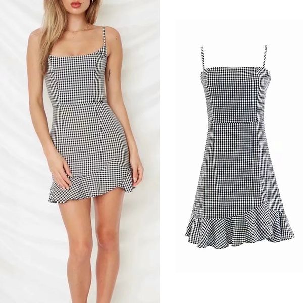 casual dresses 2021 spring summer fashion plaid print print sling mini dress party lace waist slim backless 64s8, Black;gray
casual dresses 2021 spring summer fashion plaid print print sling mini dress party lace waist slim backless 64s8, Black;gray