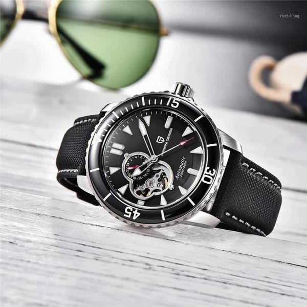 men's tourbillon mechanical wristwatch 200m waterproof hollow automatic watches brand sapphire glass clock wristwatches, Slivery;brown
men's tourbillon mechanical wristwatch 200m waterproof hollow automatic watches brand sapphire glass clock wristwatches, Slivery;brown