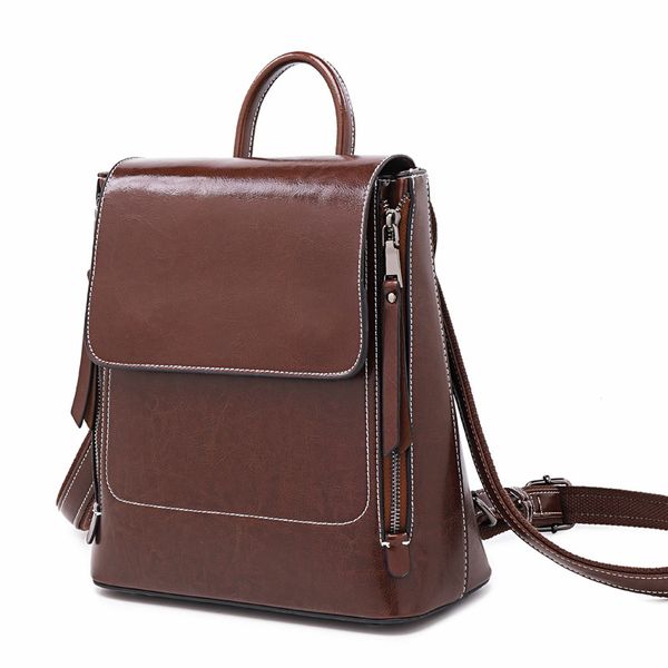 2021 new genuine leather ladies bags european american style fashion trend oil wax vintage cowhide womens double backpack
2021 new genuine leather ladies bags european american style fashion trend oil wax vintage cowhide womens double backpack
