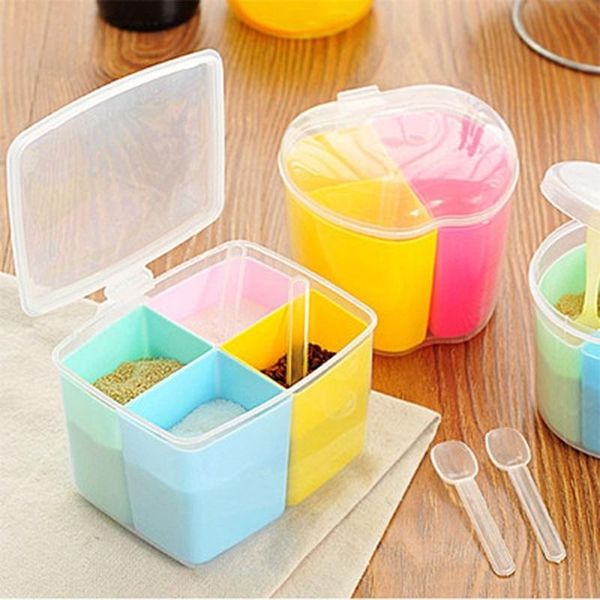 storage bottles & jars 1pcs plastic divided spice box kitchen seasoning jar creative sugar salt accessories
storage bottles & jars 1pcs plastic divided spice box kitchen seasoning jar creative sugar salt accessories