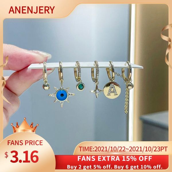 hoop & huggie anenjery 925 sterling silver 6-piece zircon eyes letter round brand chain double pierced earring sets for women dainty hoops, Golden;silver
hoop & huggie anenjery 925 sterling silver 6-piece zircon eyes letter round brand chain double pierced earring sets for women dainty hoops, Golden;silver