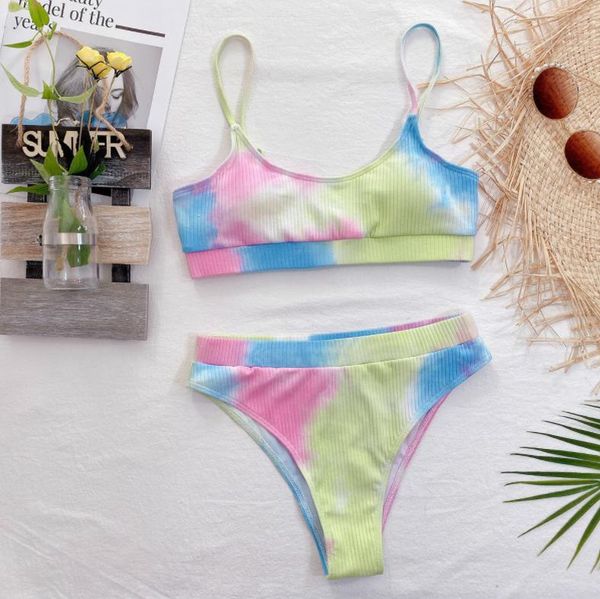 one-piece suits tie dye ribbed female swimsuit high waist bikini two-pieces set bather bathing suit swim b126w
one-piece suits tie dye ribbed female swimsuit high waist bikini two-pieces set bather bathing suit swim b126w
