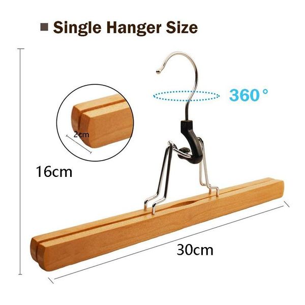 piece wooden series slack hangers non-slip wood pants with 360 degree rotation anti-rust hook clip for pa & racks
piece wooden series slack hangers non-slip wood pants with 360 degree rotation anti-rust hook clip for pa & racks