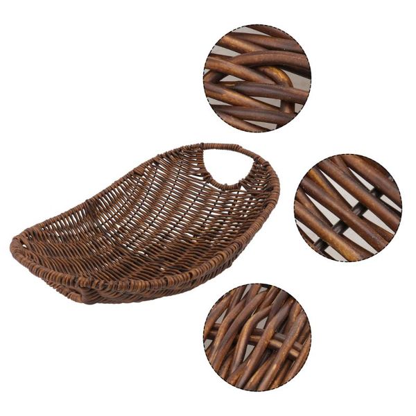 1pc fruit bread basket woven simulated rattan (brown) decorative flowers & wreaths
1pc fruit bread basket woven simulated rattan (brown) decorative flowers & wreaths