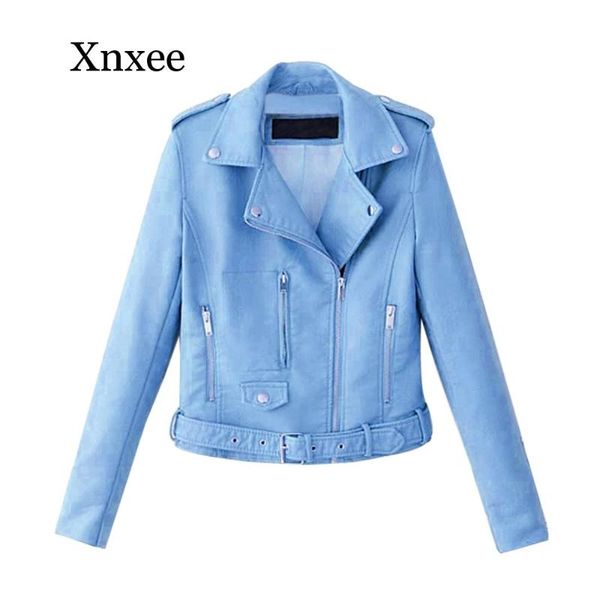 women's leather & faux baby blue pu jackets autumn women black cool lady sweet female zipper femme outwear coat plus size short
women's leather & faux baby blue pu jackets autumn women black cool lady sweet female zipper femme outwear coat plus size short