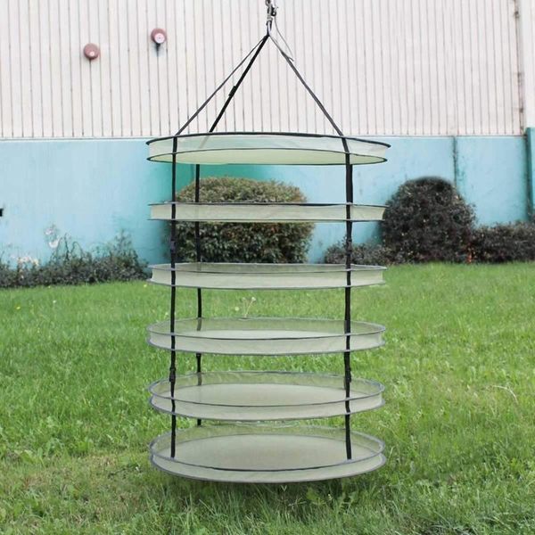 6 layers steel rings foldable heavy duty hanging dryer collapsible mesh hydroponic drying rack net diameter: 60cm
6 layers steel rings foldable heavy duty hanging dryer collapsible mesh hydroponic drying rack net diameter: 60cm