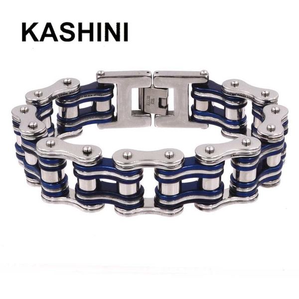link, chain selling punk stainless steel 316l bicycle blue color bracelet motorcycle handmade men's knight jewelry, Black
link, chain selling punk stainless steel 316l bicycle blue color bracelet motorcycle handmade men's knight jewelry, Black
