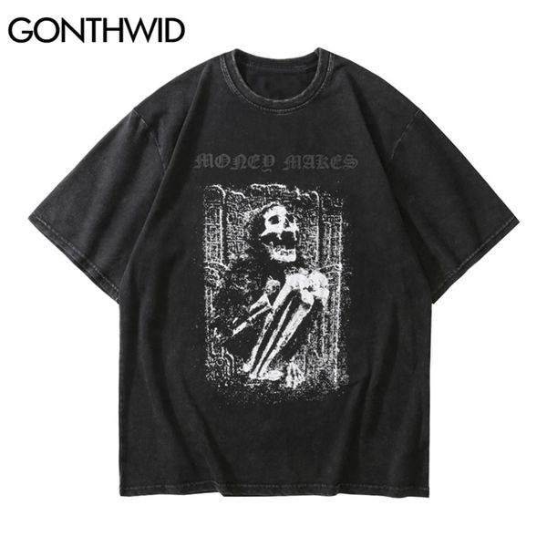 gonthwid streetwear distressed t-shirts hip hop skeleton skull short sleeve tshirts punk rock gothic tees shirts harajuku 210716, White;black
gonthwid streetwear distressed t-shirts hip hop skeleton skull short sleeve tshirts punk rock gothic tees shirts harajuku 210716, White;black