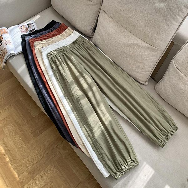 women's pants & capris korean women cotton linen casual pant loose elastic waist ankle length spring summer long fashion female harem, Black;white
women's pants & capris korean women cotton linen casual pant loose elastic waist ankle length spring summer long fashion female harem, Black;white