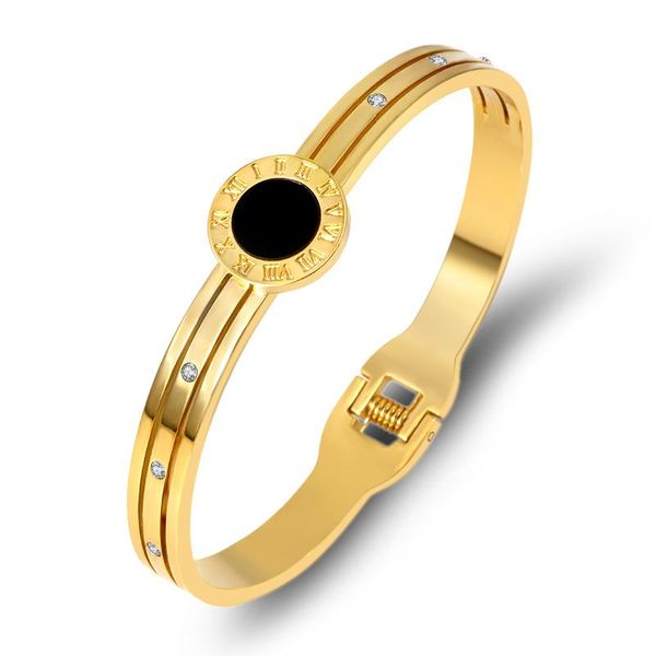 bangle roman numeral bangles for women stainless steel jewelry bracelet black round brand rhinestone gold
bangle roman numeral bangles for women stainless steel jewelry bracelet black round brand rhinestone gold