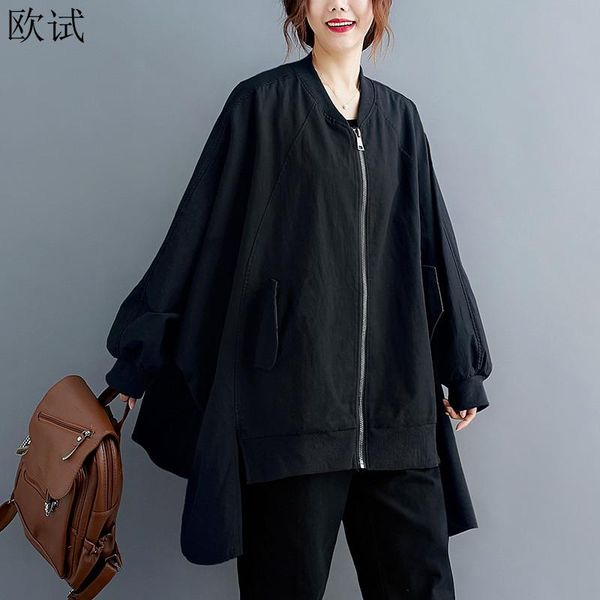 women's jackets spring autumn women long korean style jacket coat baseball uniform woman casual coats ladies arrival vogue femme 2021, Black;brown
women's jackets spring autumn women long korean style jacket coat baseball uniform woman casual coats ladies arrival vogue femme 2021, Black;brown