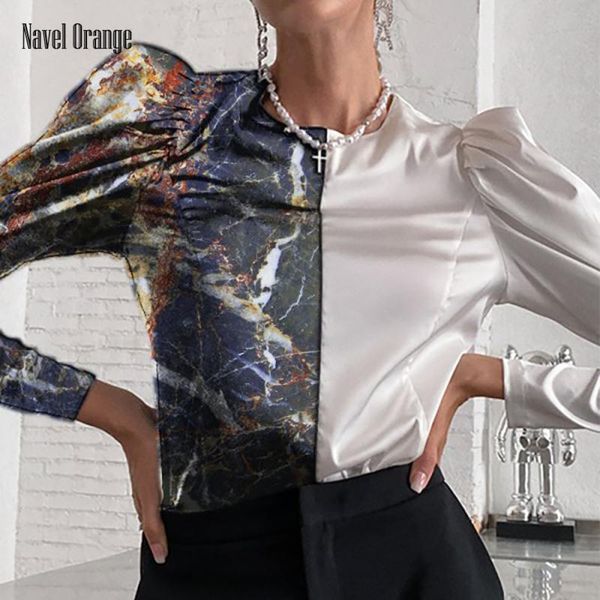 women's blouses & shirts women puff sleeve patchwork blouse spring autumn o-neck casual slim pullover shirt plus size 3xl streetwear dr, White
women's blouses & shirts women puff sleeve patchwork blouse spring autumn o-neck casual slim pullover shirt plus size 3xl streetwear dr, White