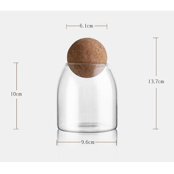 storage bottles & jars 500ml transparent glass tank borosilicate sealed food grains container with cork (round ball,)
storage bottles & jars 500ml transparent glass tank borosilicate sealed food grains container with cork (round ball,)