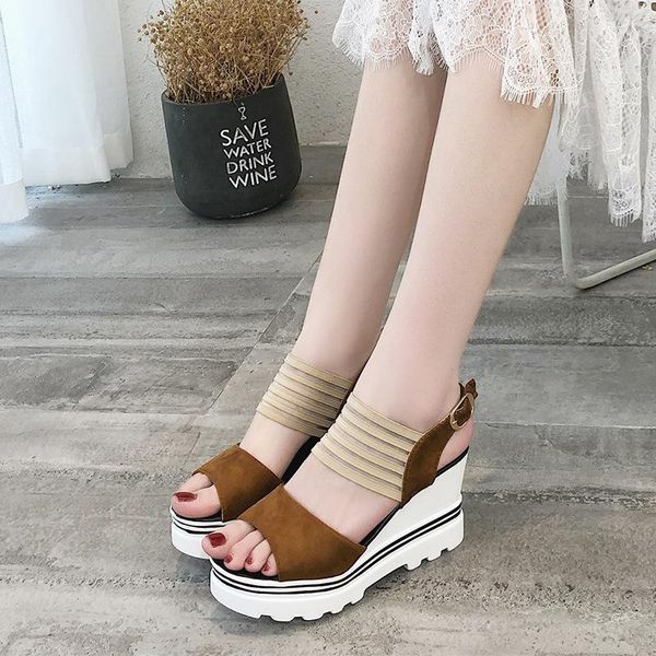 sandals women fashion female shoes woman wedge thick heel buckle flat beach sandalias gwe5, Black
sandals women fashion female shoes woman wedge thick heel buckle flat beach sandalias gwe5, Black