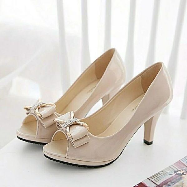 sandals female stiletto high heel 8 cm shoes woman pumps open toe fish mouth bowknot party ladies summer, Black
sandals female stiletto high heel 8 cm shoes woman pumps open toe fish mouth bowknot party ladies summer, Black