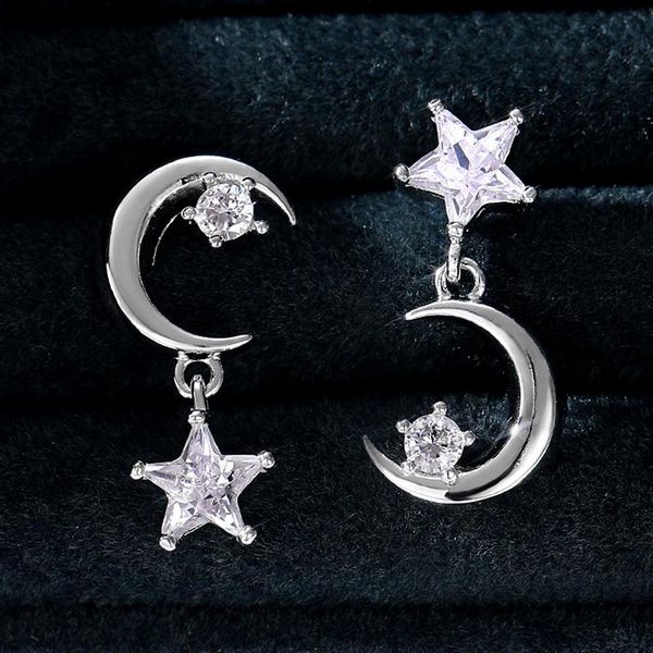 dangle & chandelier huitan fashion unsymmetrical moon star earrings romantic bridal wedding earring versatile statement jewelry drop, Silver
dangle & chandelier huitan fashion unsymmetrical moon star earrings romantic bridal wedding earring versatile statement jewelry drop, Silver