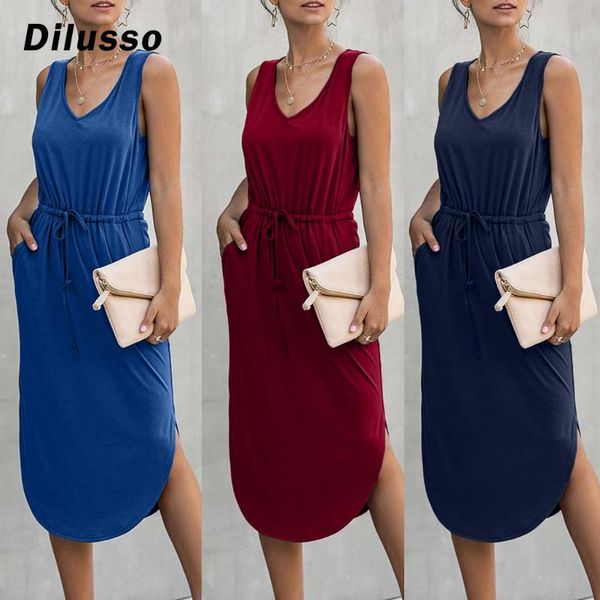 casual dresses women fashion solid dress v- neck sleeveless bandage hight waist long party midi dress#d3, Black;gray
casual dresses women fashion solid dress v- neck sleeveless bandage hight waist long party midi dress#d3, Black;gray