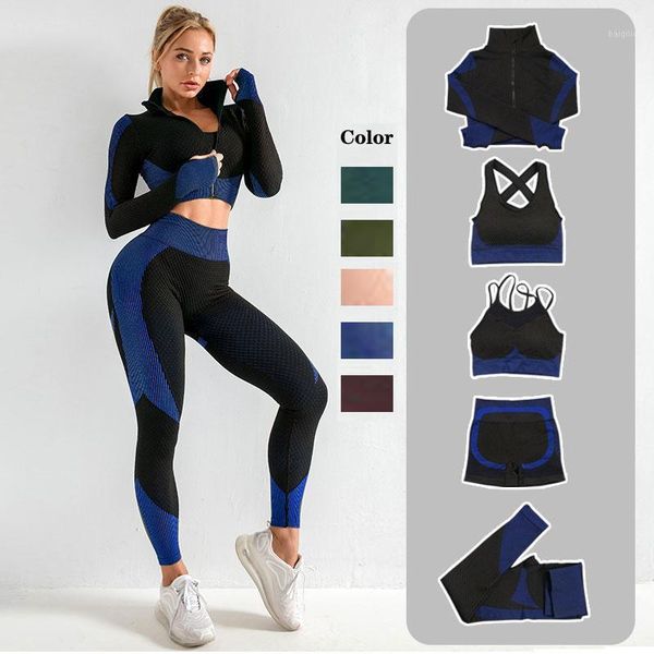 yoga outfit s-xl 5 pcs women set seamless sportswear fitness bra clothing female gym suit workout running clothes leggings sports wear
yoga outfit s-xl 5 pcs women set seamless sportswear fitness bra clothing female gym suit workout running clothes leggings sports wear