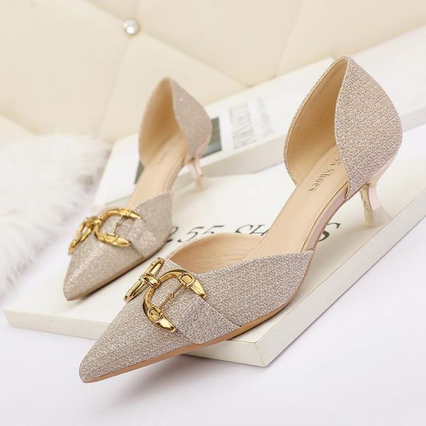 dress shoes wedding pumps women metal decoration high heels glitter pointed toe sandals luxury slip on slides two piece zapatos mujer, Black
dress shoes wedding pumps women metal decoration high heels glitter pointed toe sandals luxury slip on slides two piece zapatos mujer, Black